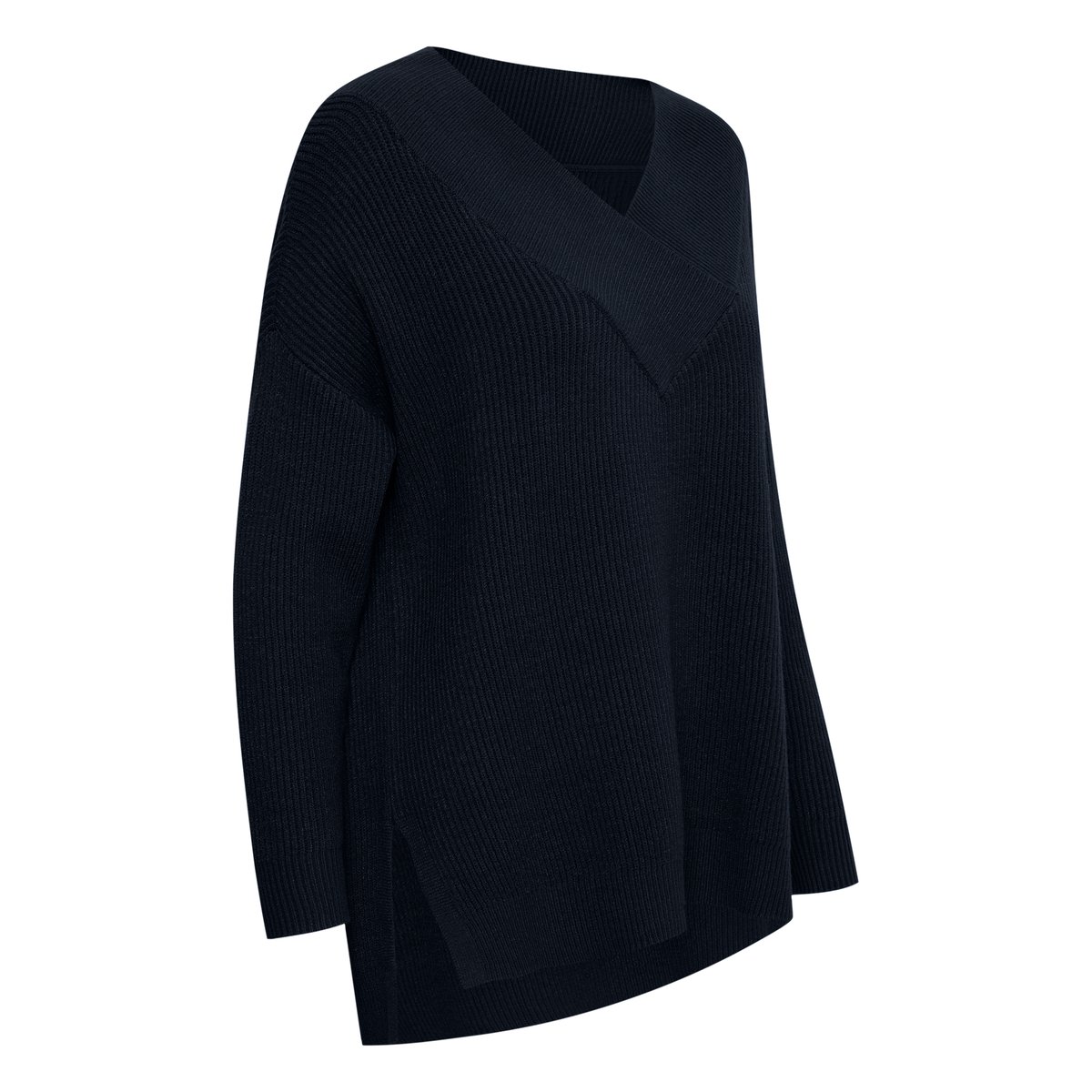 Pullover tricoté bleu salute, CULTURE