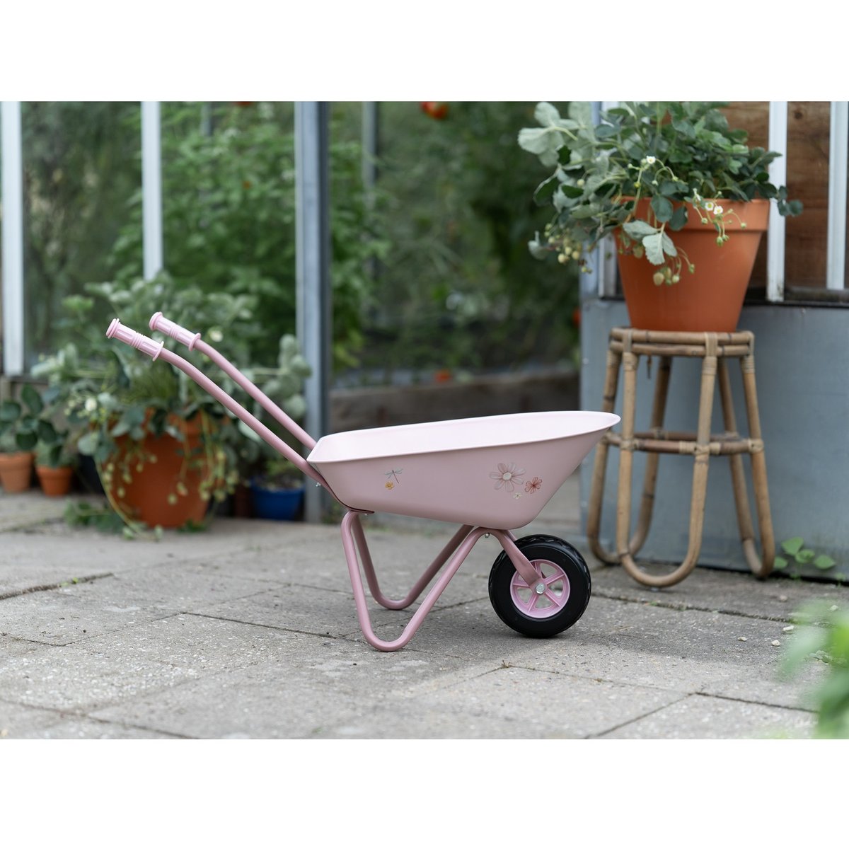 Brouette FAIRY GARDEN rose, LITTLE DUTCH