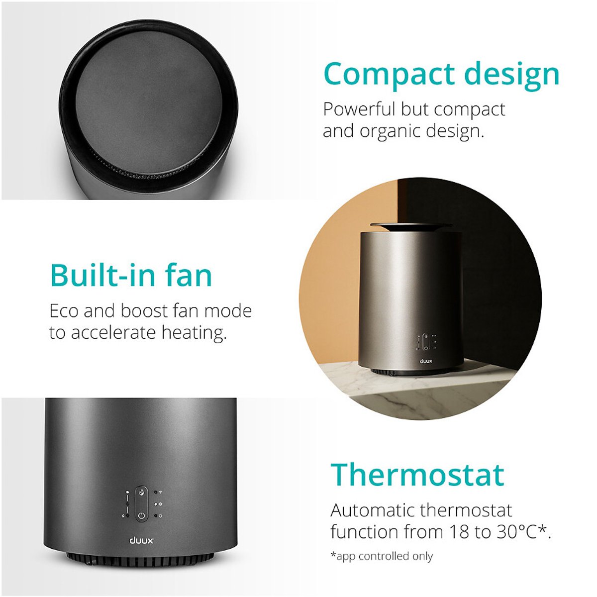 ThreeSixty Gen 2 Smart Heater grey, DUUX
