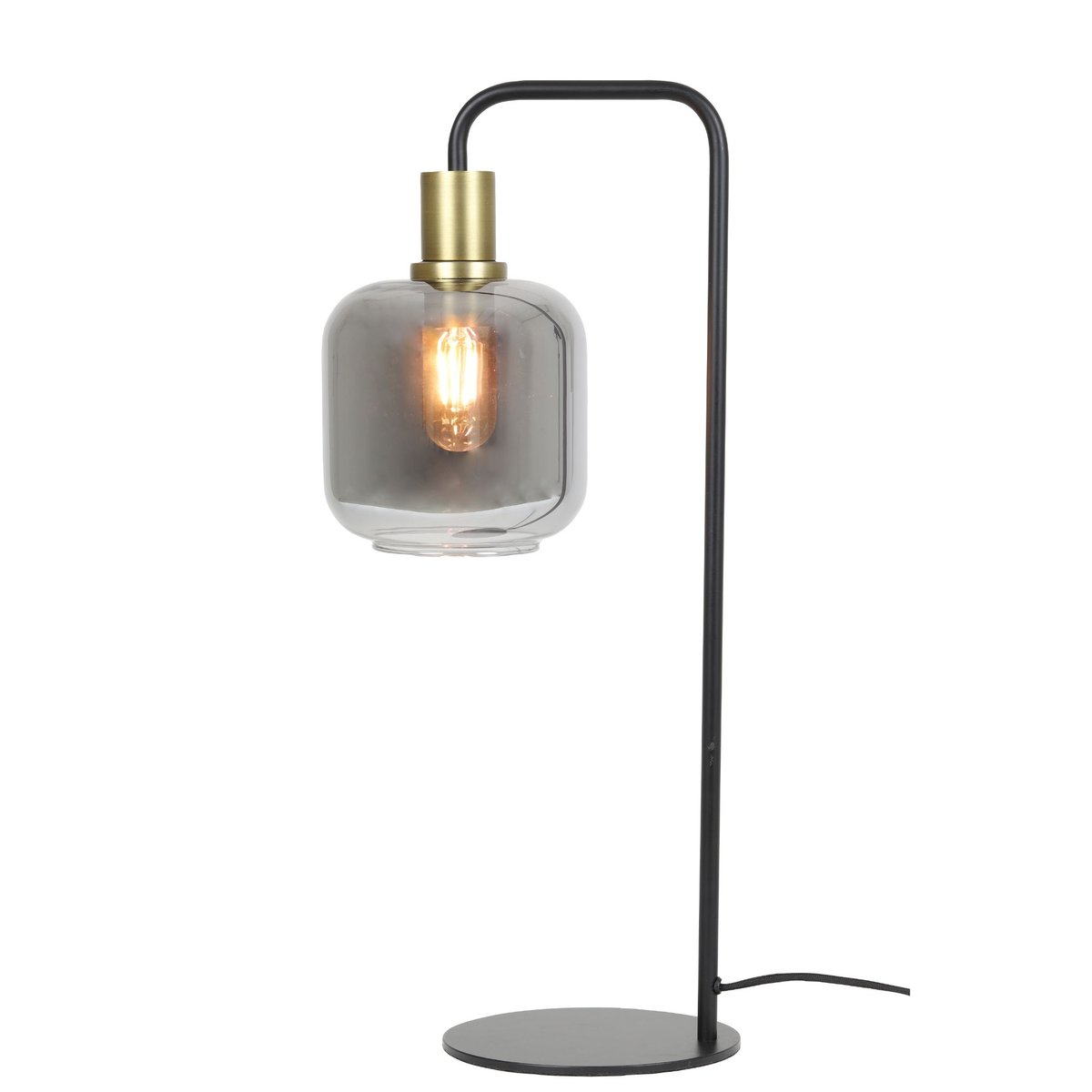 Lampe À Poser Métal LEKAR bronze antique, LIGHT & LIVING