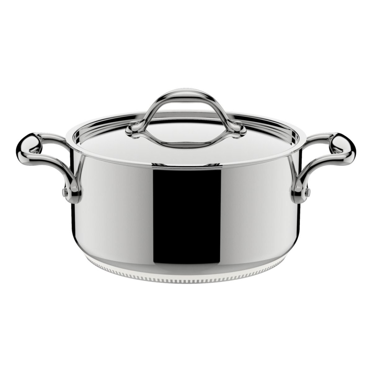 Faitout inox ø24 cm + couvercle gris, LAGOSTINA