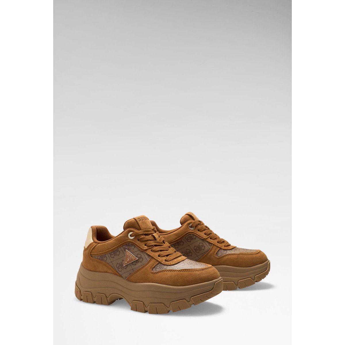 Chaussures De Course Beneto Logo marron, GUESS