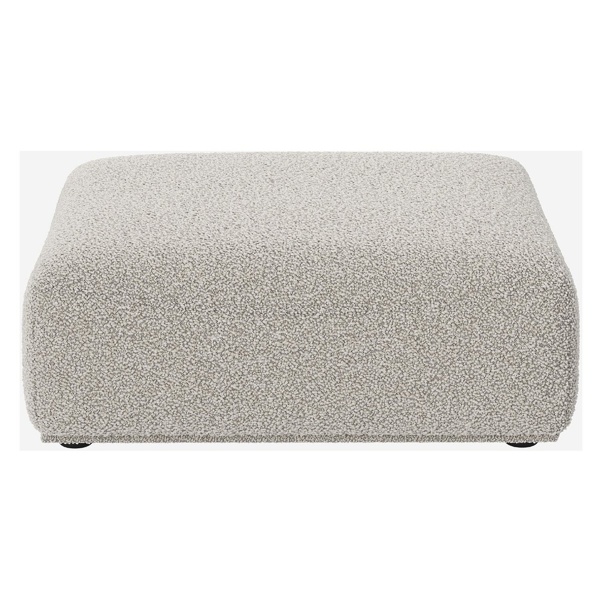 Repose-pieds polyester RUDOLF gris, HABITAT