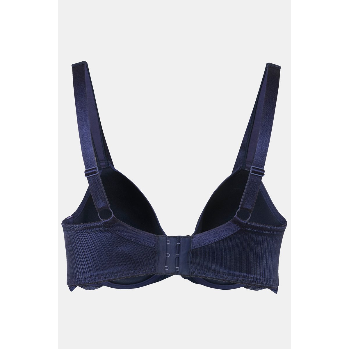 Soutien-gorge en satin et dentelle bleu nuit, ULLA POPKEN