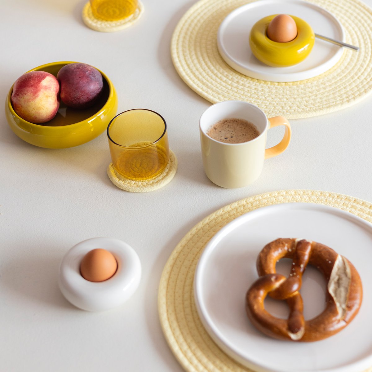 Lot de 4 Verre À Boire FIZZ jaune, ONA