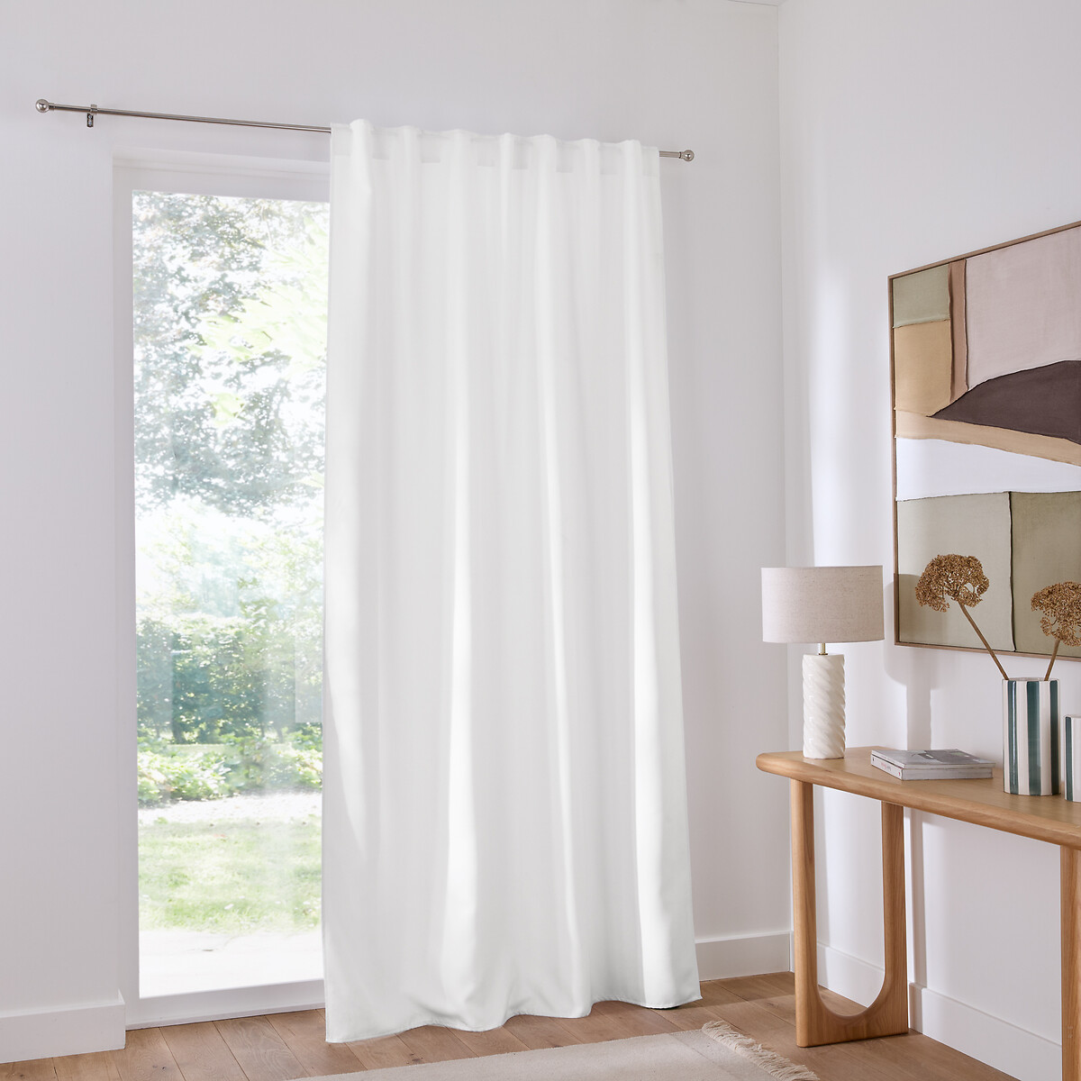 Voda Blackout Curtain with Concealed Tab Top white, LA REDOUTE INTERIEURS