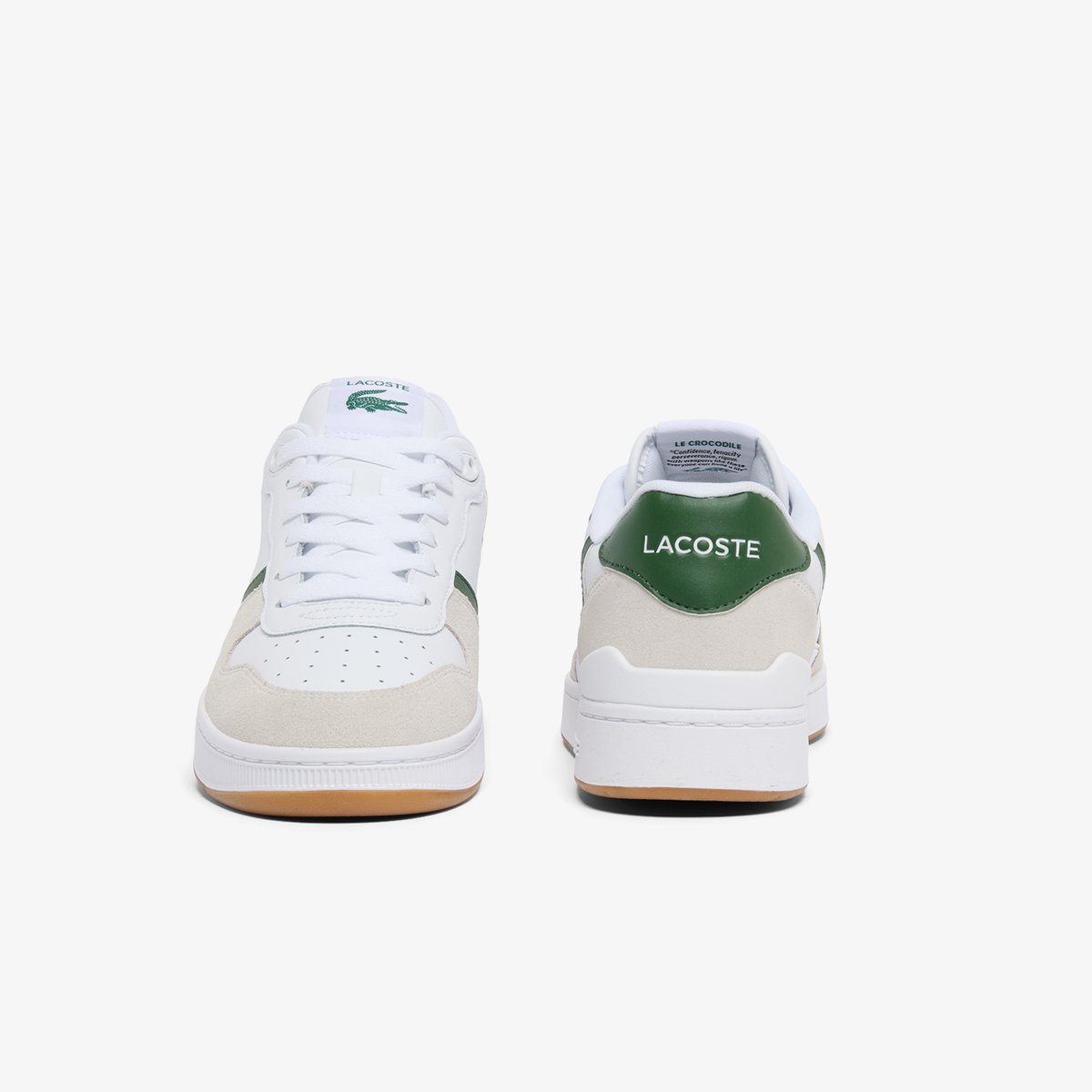 Sneakers T-Clip Set homme en cuir blanc-y37, LACOSTE