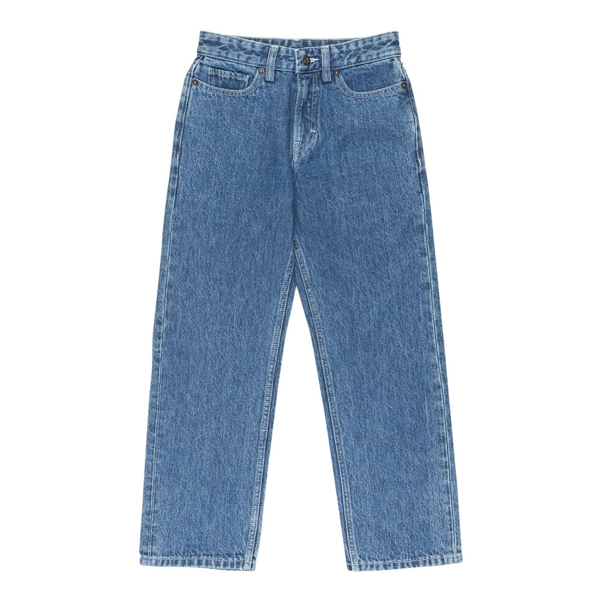Pantalon en jean RELAX 5 DENIM Y bleu mid used, ELEMENT