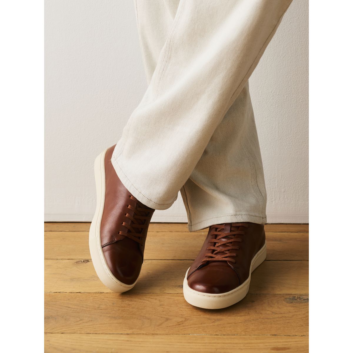 Baskets chic et décontractées longline marron fauve, NEXT