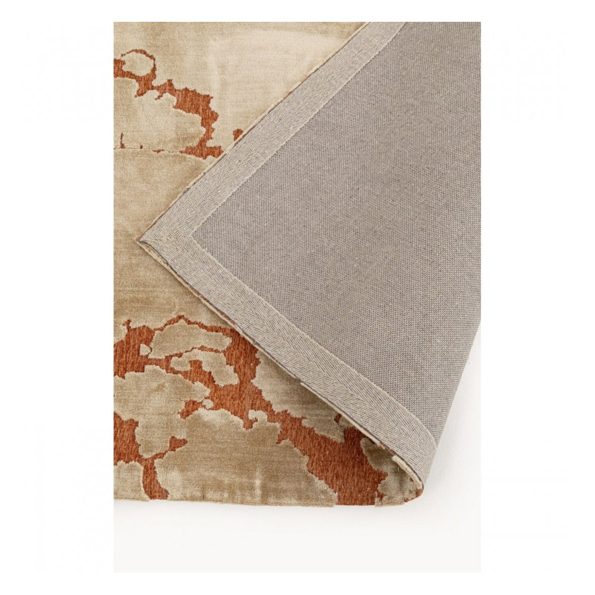 Tapis effet craquelé en polyester et viscose, MARS beige, KARE DESIGN