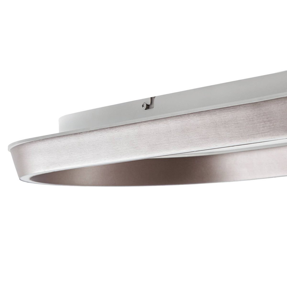 Plafonnier en métal moderneLED, Rylan marron, blanc, LUCANDE