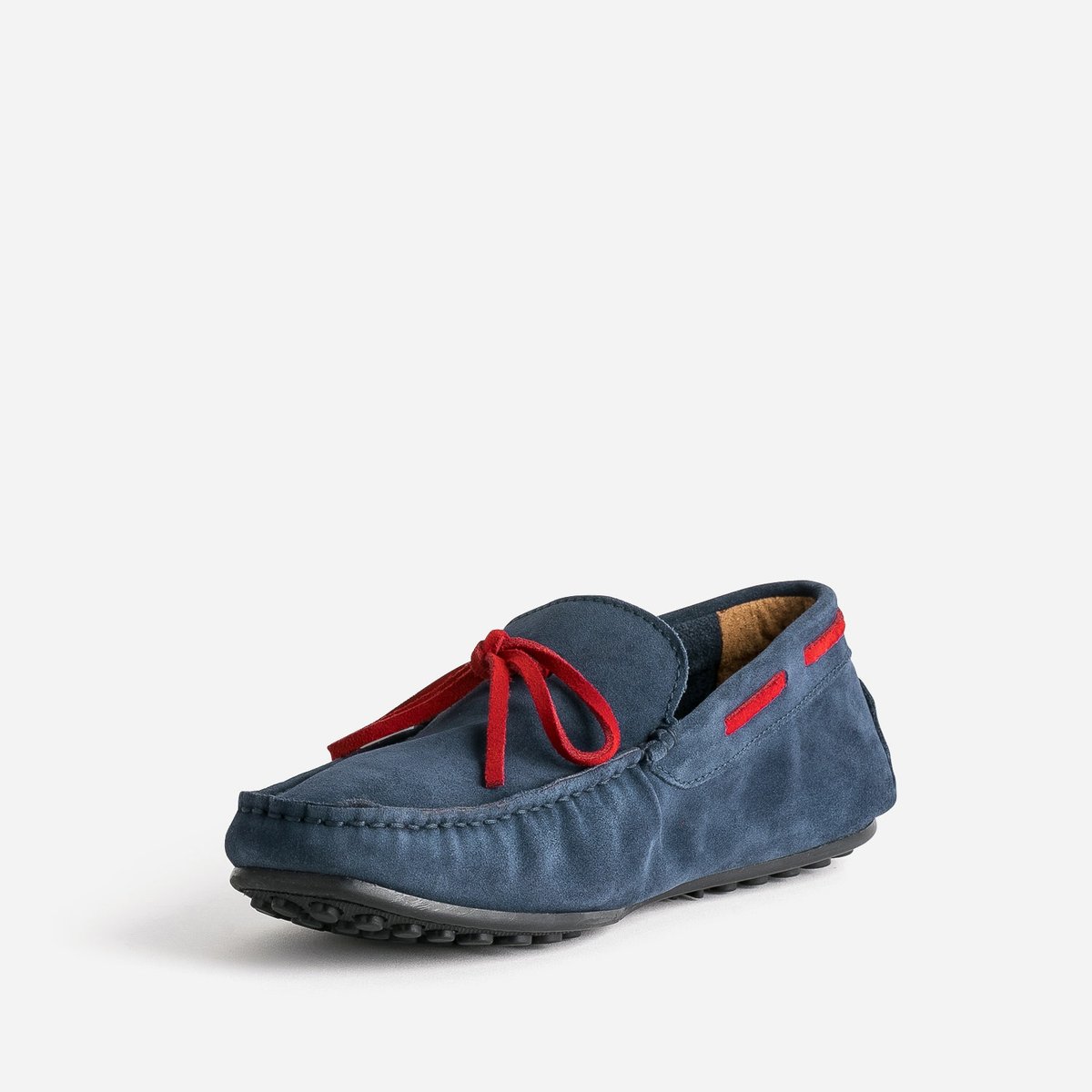 Mocassin en cuir JEREM bleu, ERAM