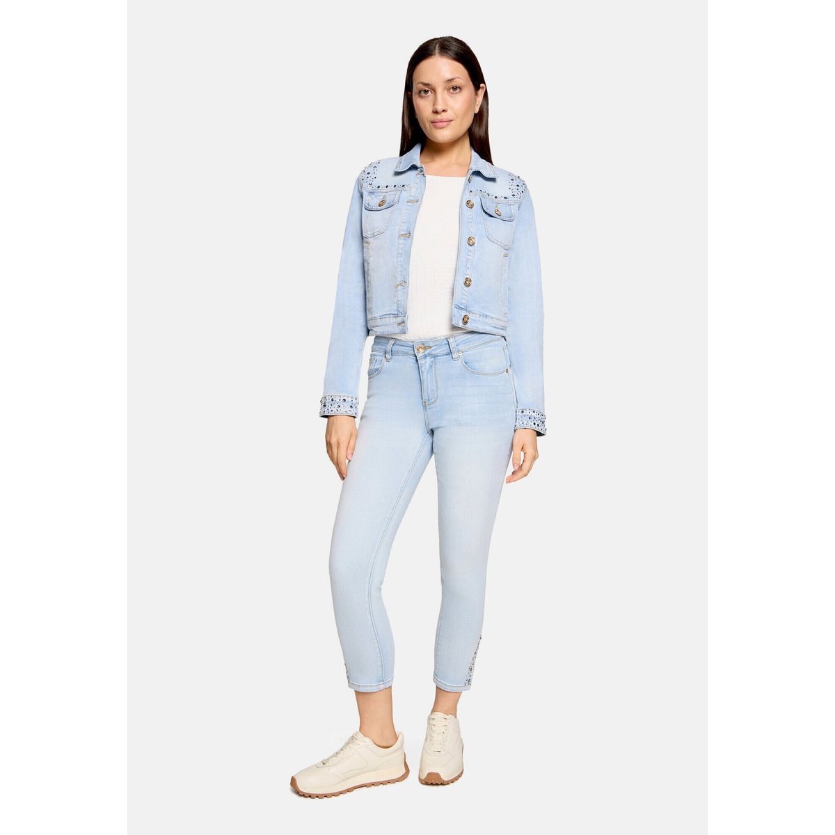 Veste en jean à manches longues light blue denim, BETTY BARCLAY