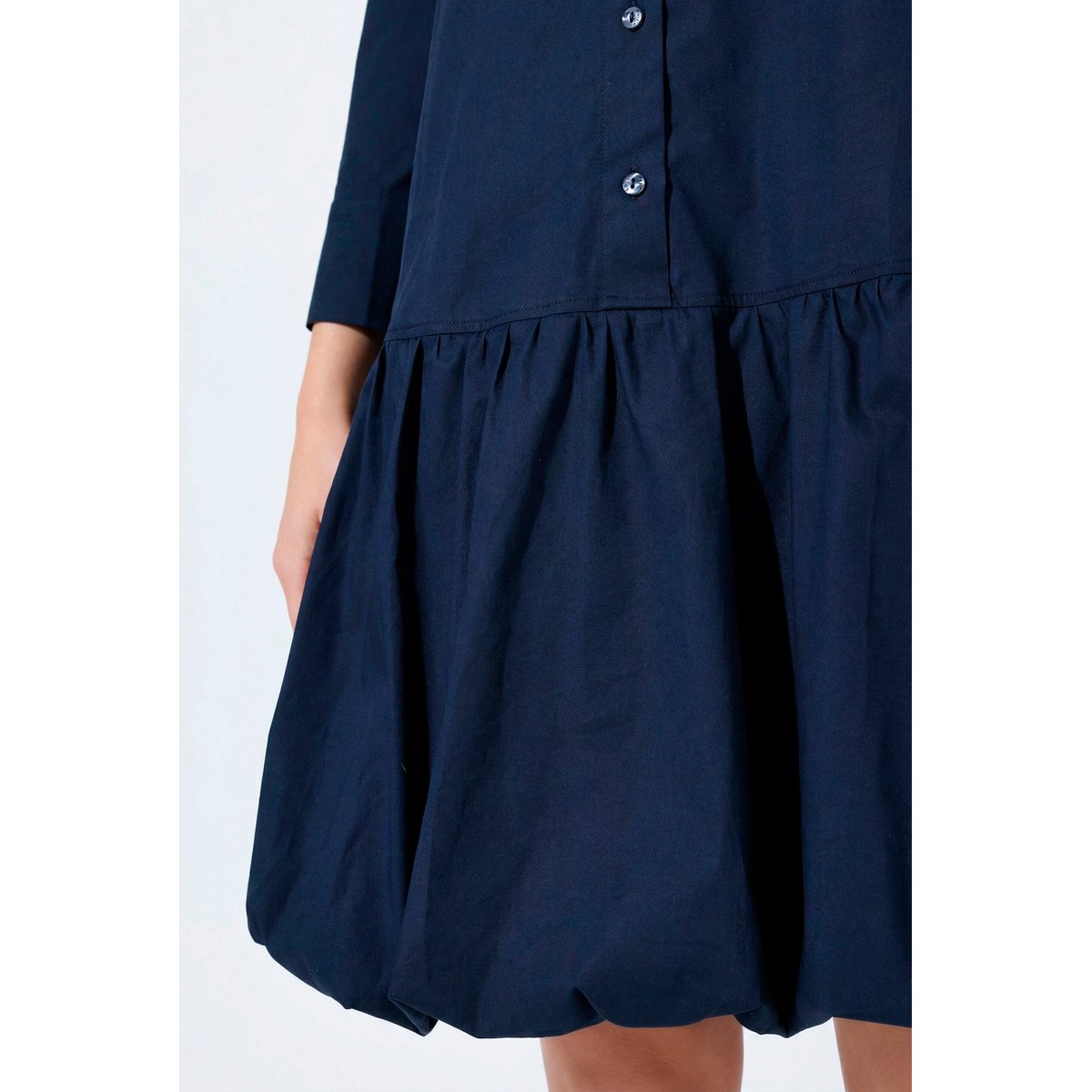 Robe midi base évasée marine, ULLA POPKEN