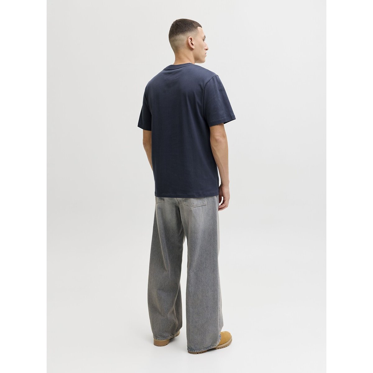 T-shirt manches courtes bleu marine, JACK & JONES