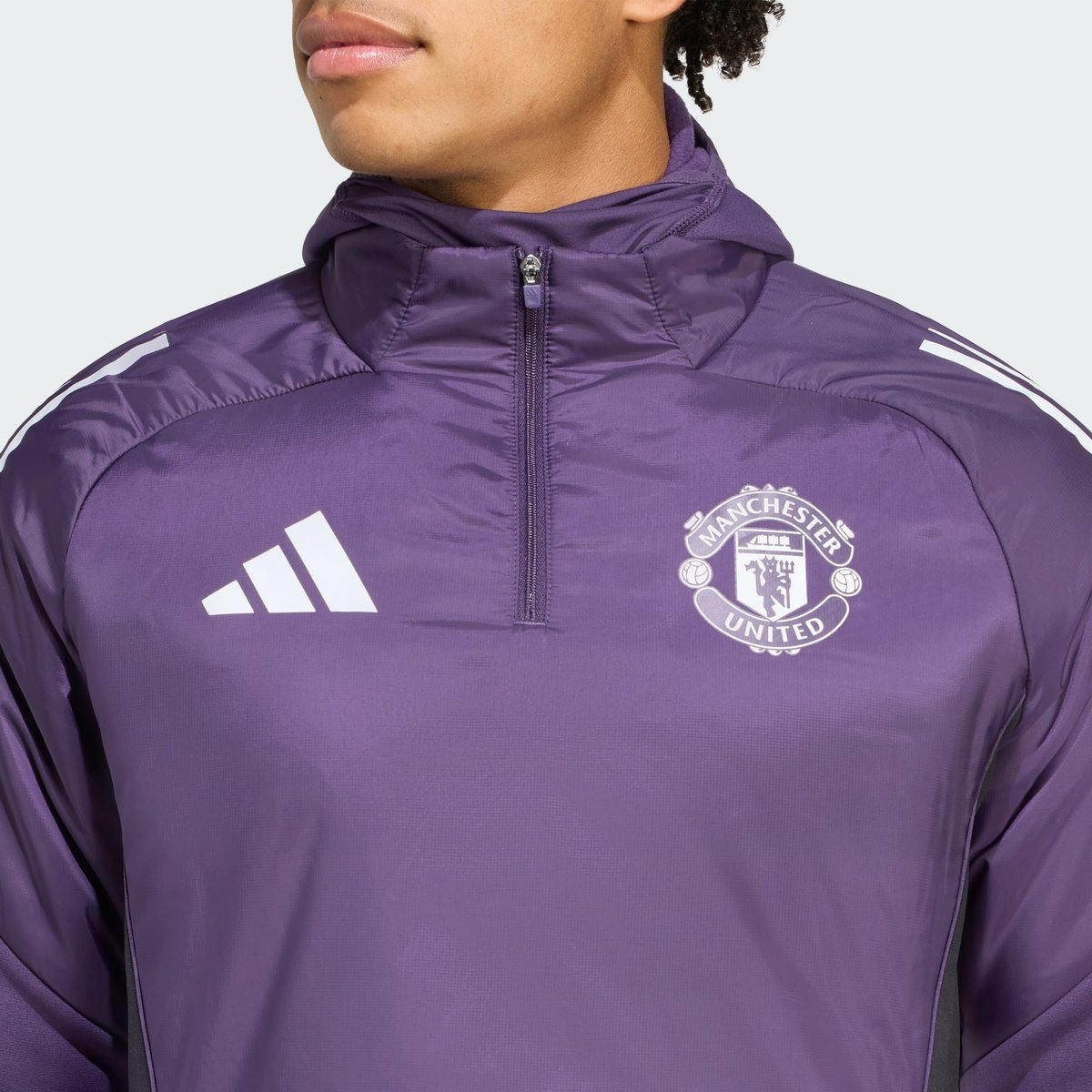 Haut Hiver Manchester United Tiro 25 Competition aurora plum / white / black, adidas Performance