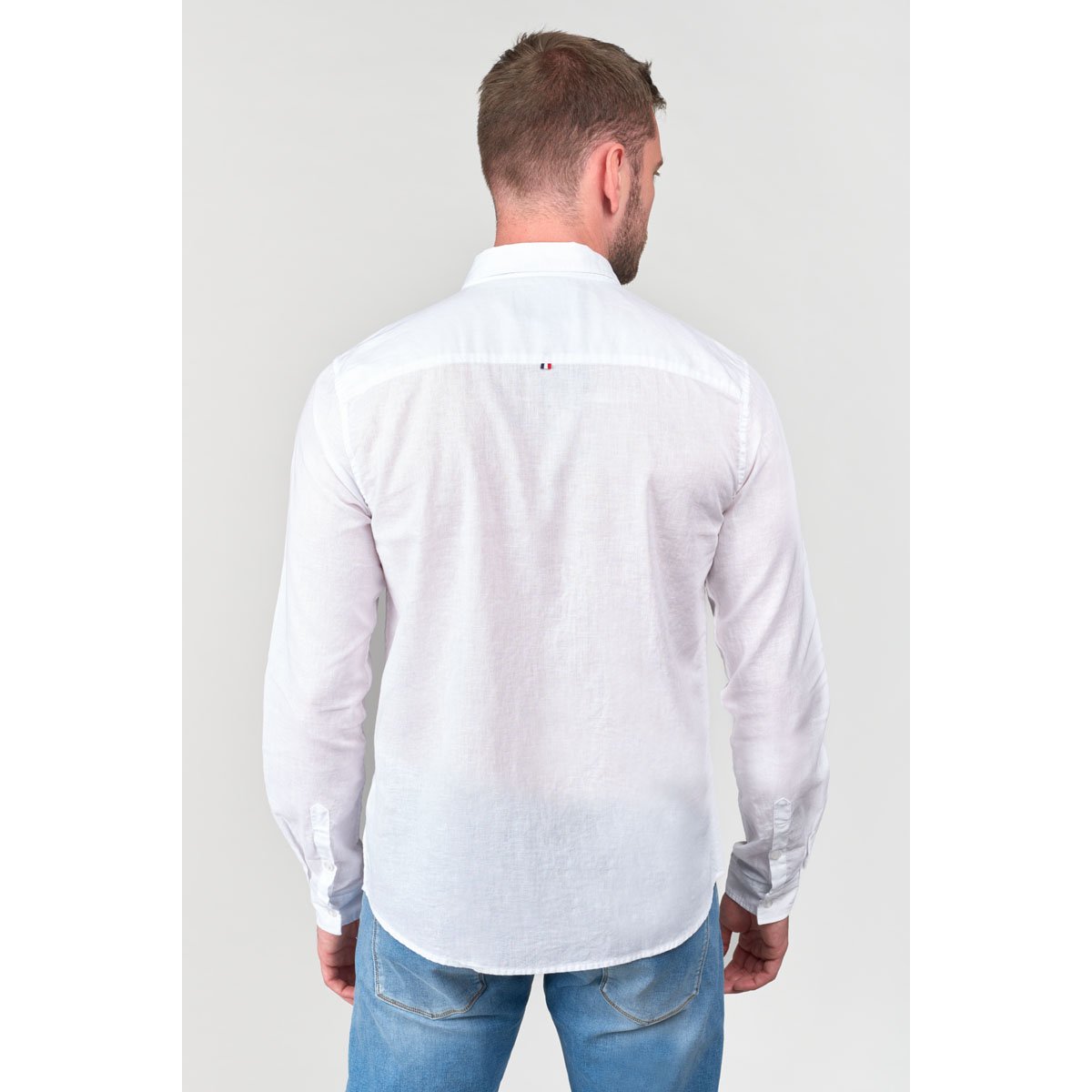 Chemise droite, manches longues white, LE TEMPS DES CERISES