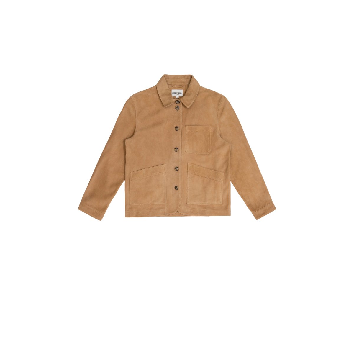 Veste col chemise uni FAULINE 13-beige, LA PETITE ETOILE