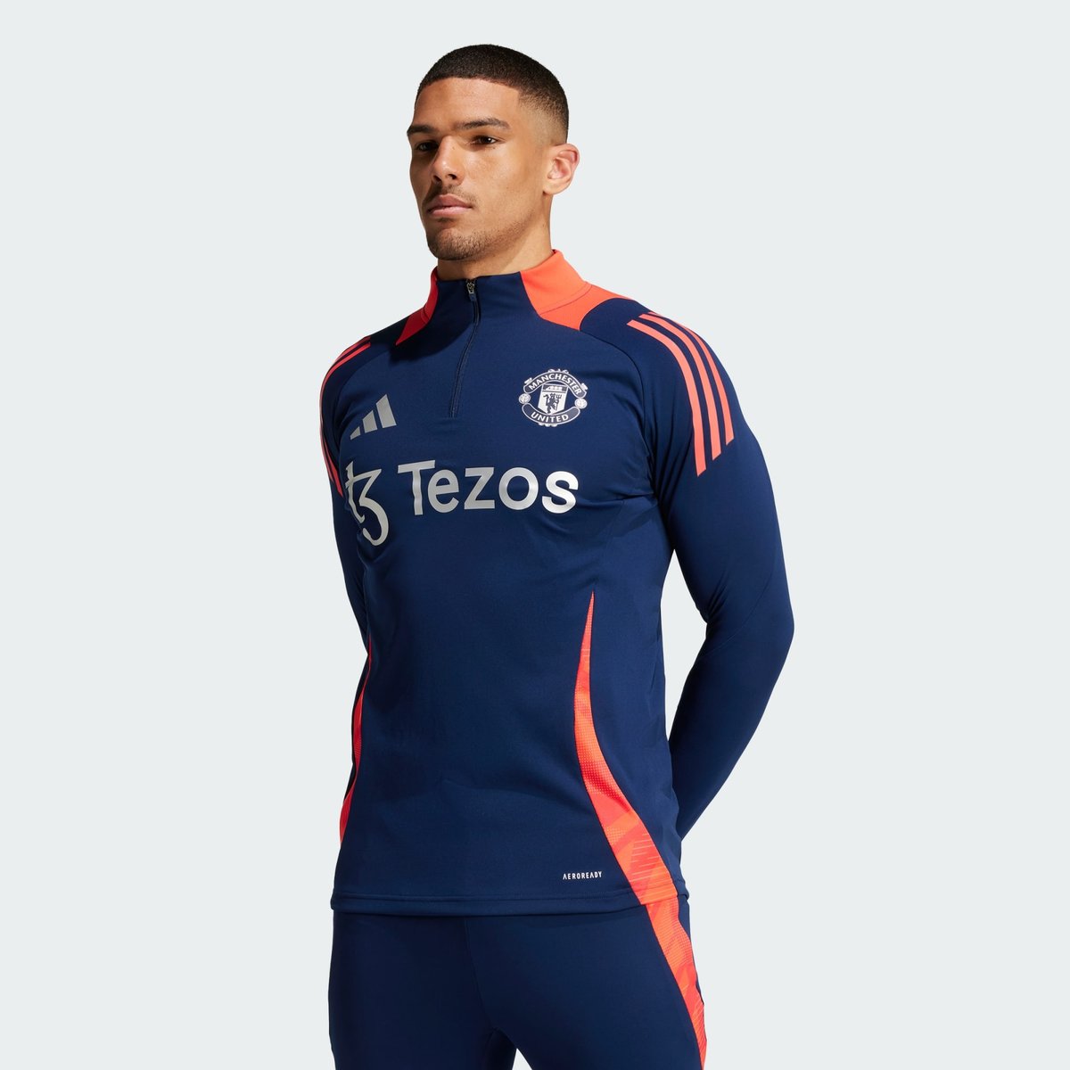 Haut d'entraînement Manchester United Tiro 24 night indigo / bright red, adidas Performance