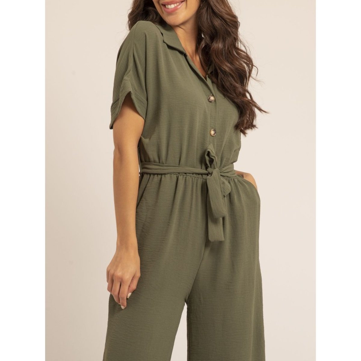 Combi Pantalon Epinalia kaki, DONA LISA