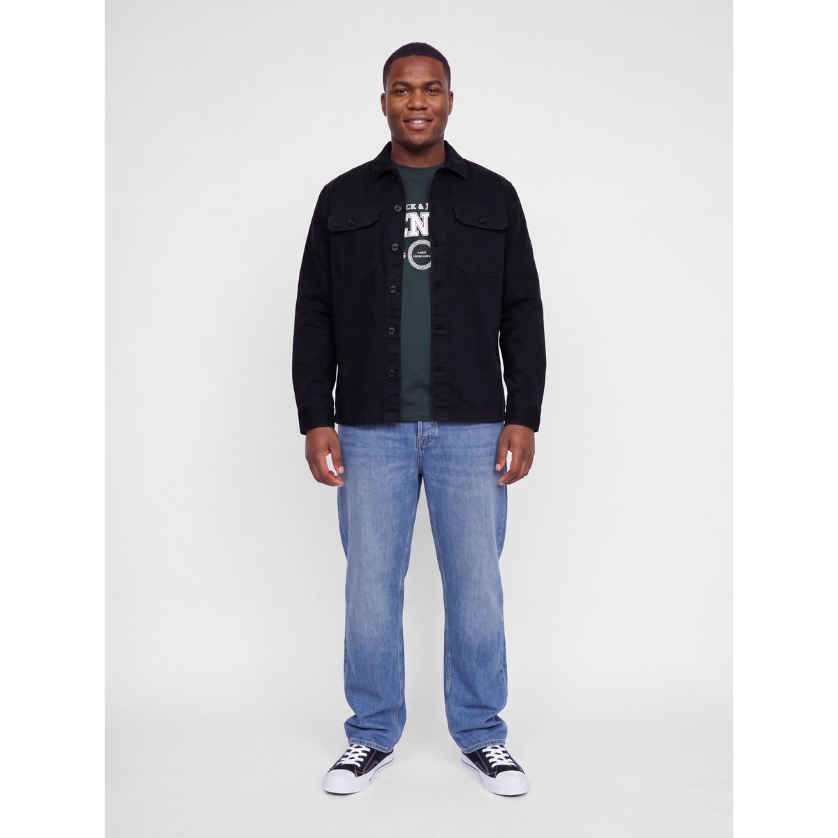 Chemise black 1, JACK & JONES