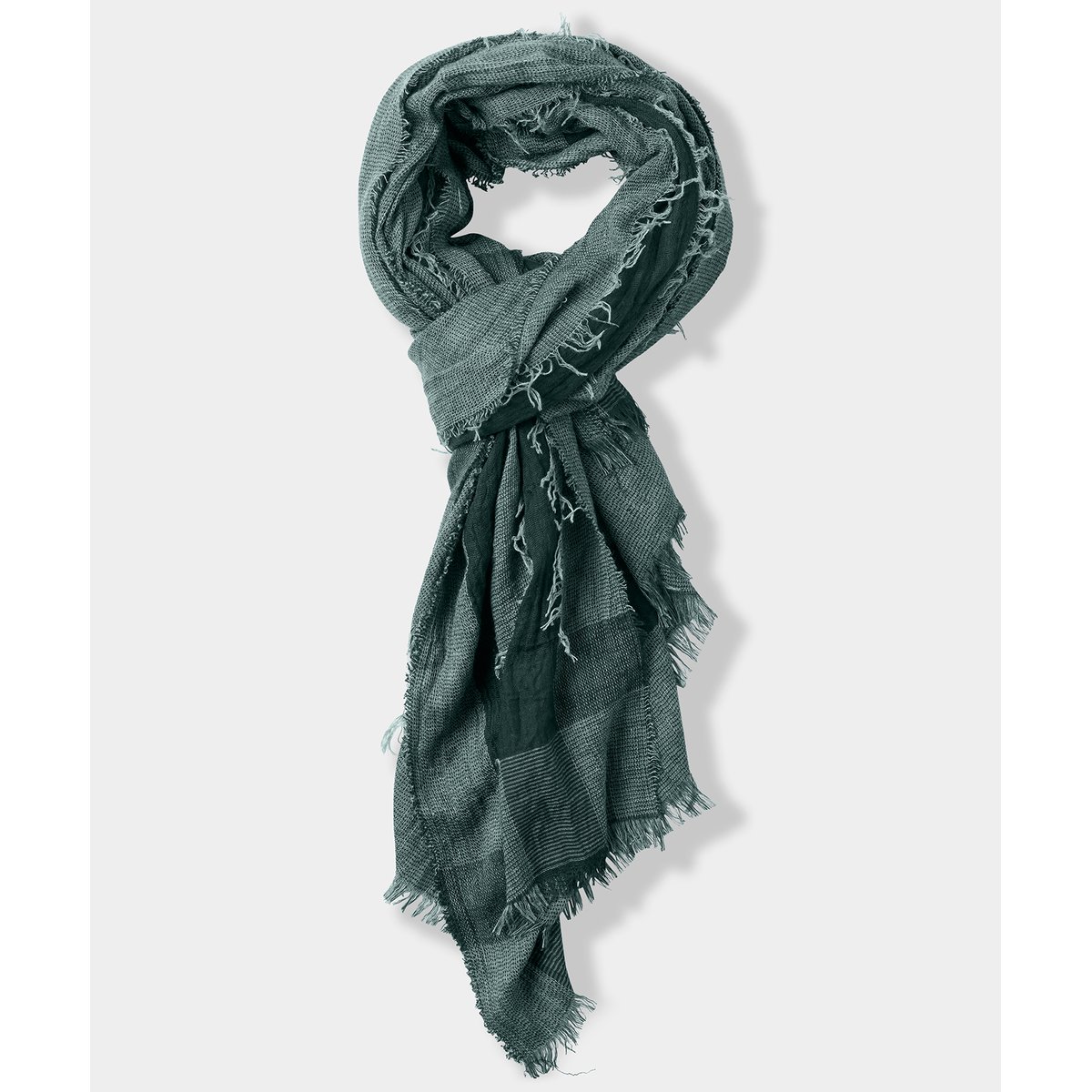 Écharpe Homme Verte Effilochée vert, JOE BROWNS
