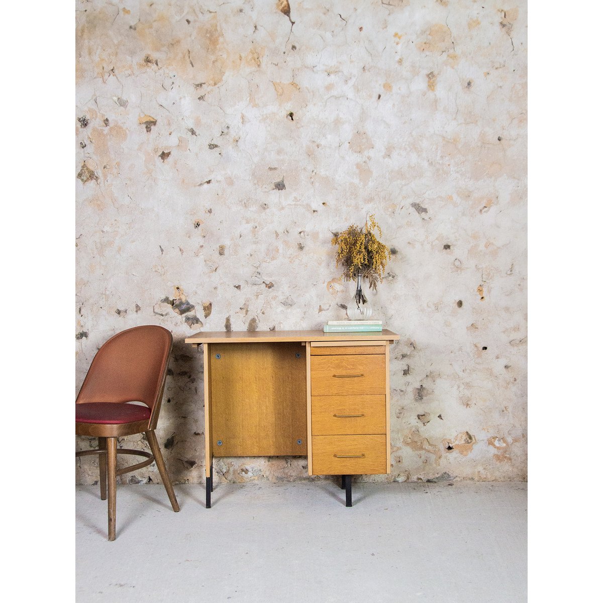 Bureau en bois Yvan N°66 - Bon état bois, DEBONGOUT