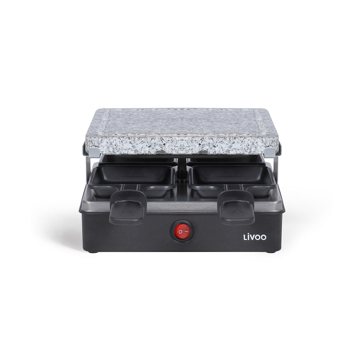 Appareil à raclette 4 personnes noir, LIVOO