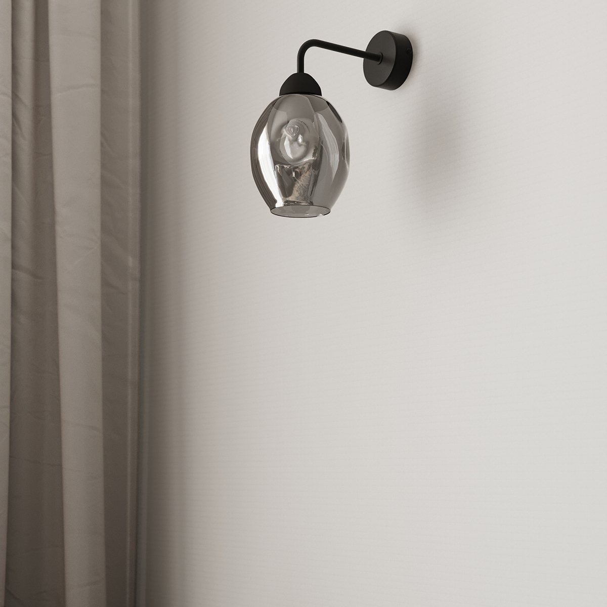 Lustre Acier Noir E27 5 Fillan noir, EDEN