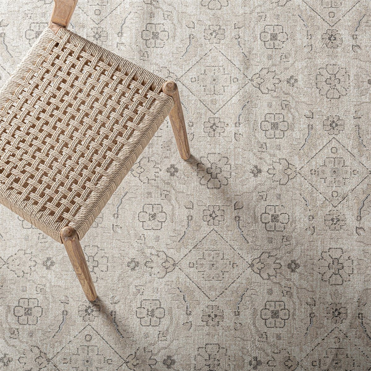 Tapis classique en viscose brun naturel chaleureux, RECOLLECTION