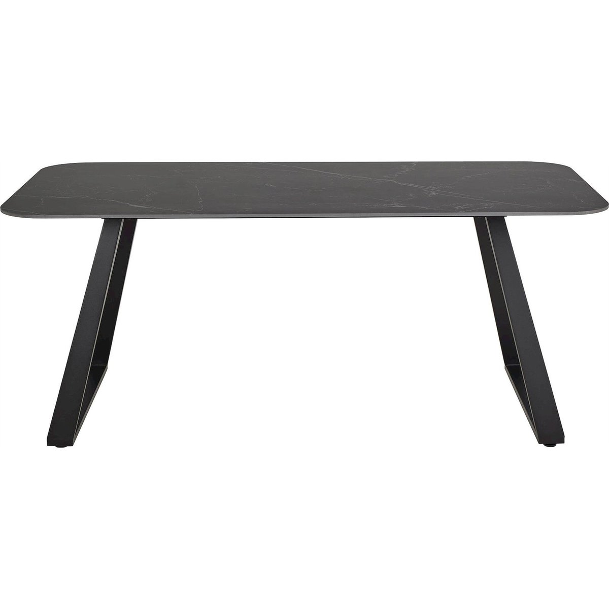 Table à manger céramique ANTALYA graphite et noir, RECOLLECTION