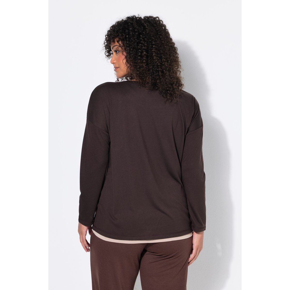 T-shirt de yoga acajou, ULLA POPKEN