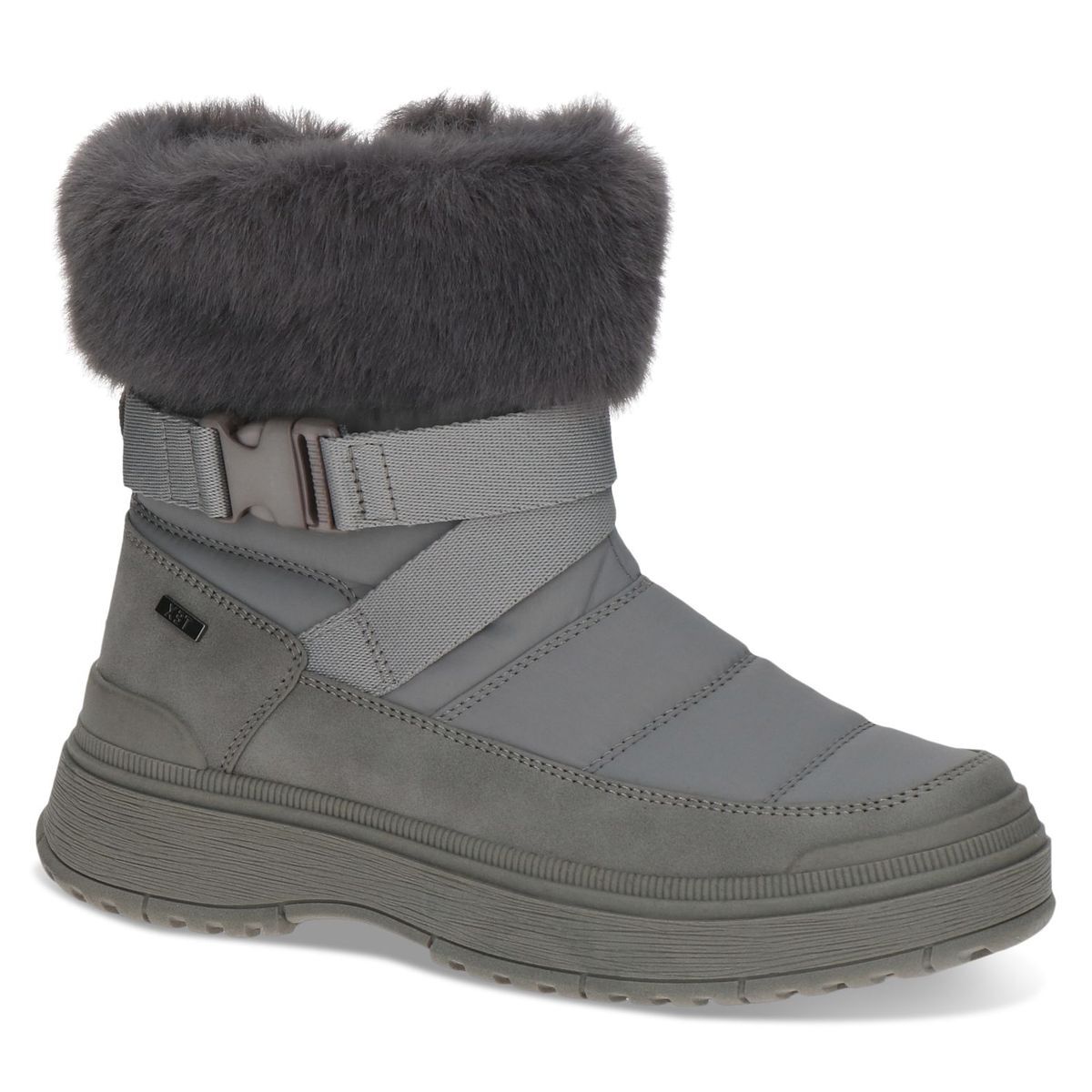 Bottine fourée marron mocca croco, CAPRICE