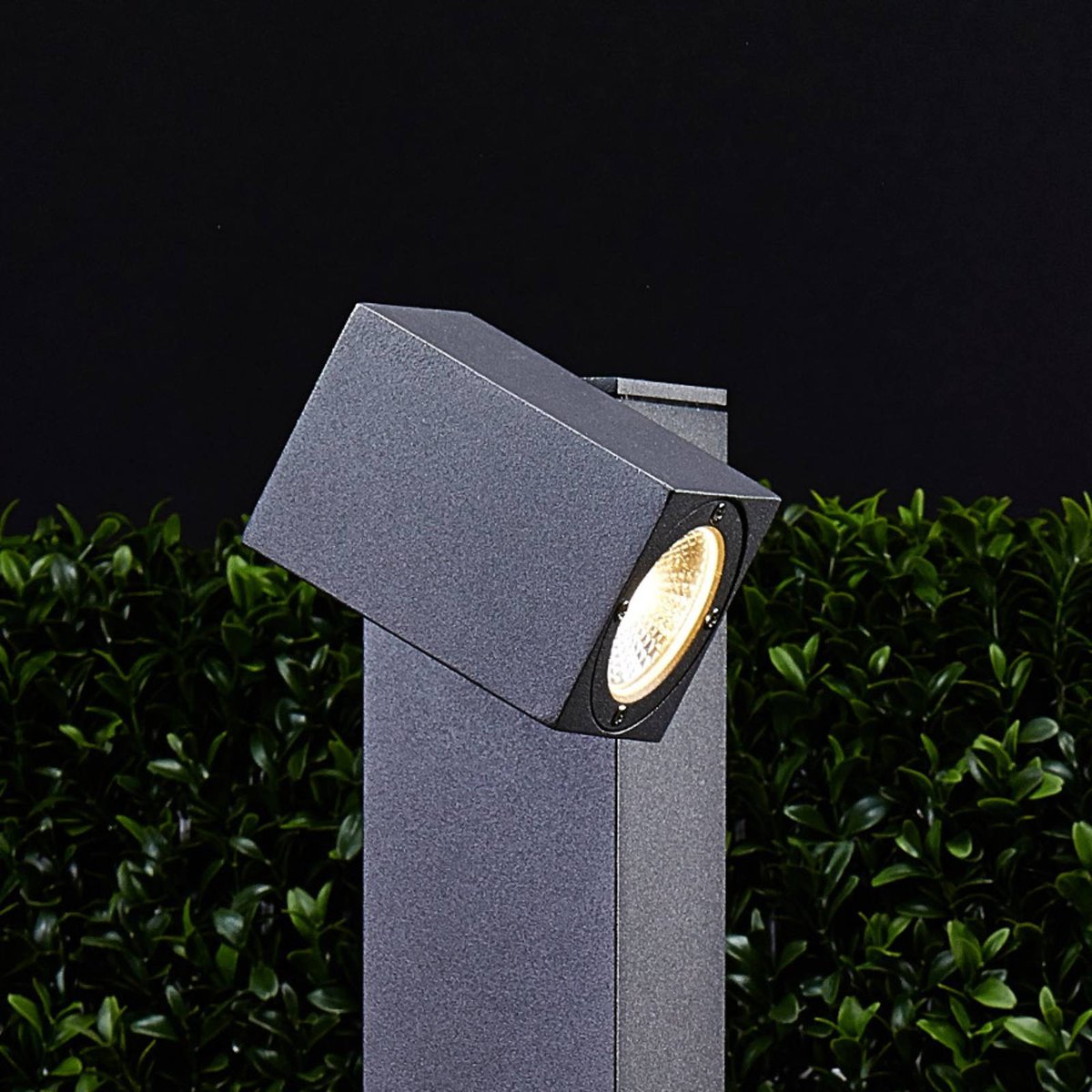 Luminaire extérieur en aluminium moderneLED gris graphite, LUCANDE