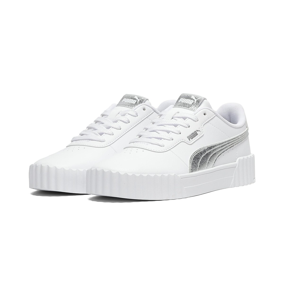 Sneakers Carina 3.0 Metallic Whisper bianco/argento, PUMA