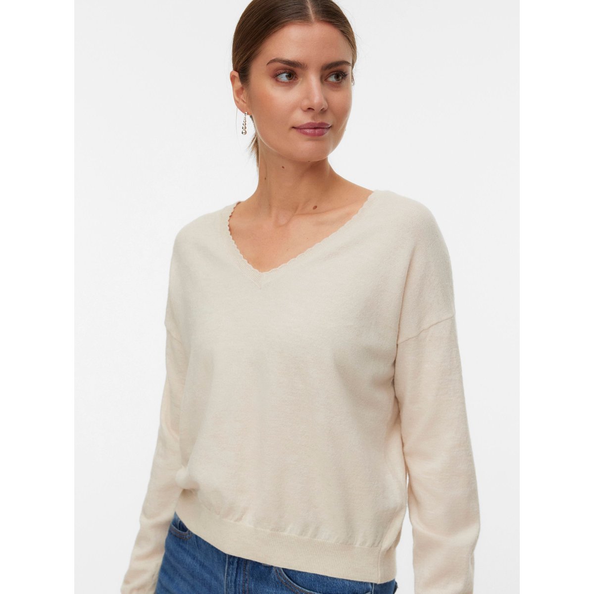 Pull En Maille birch, VERO MODA