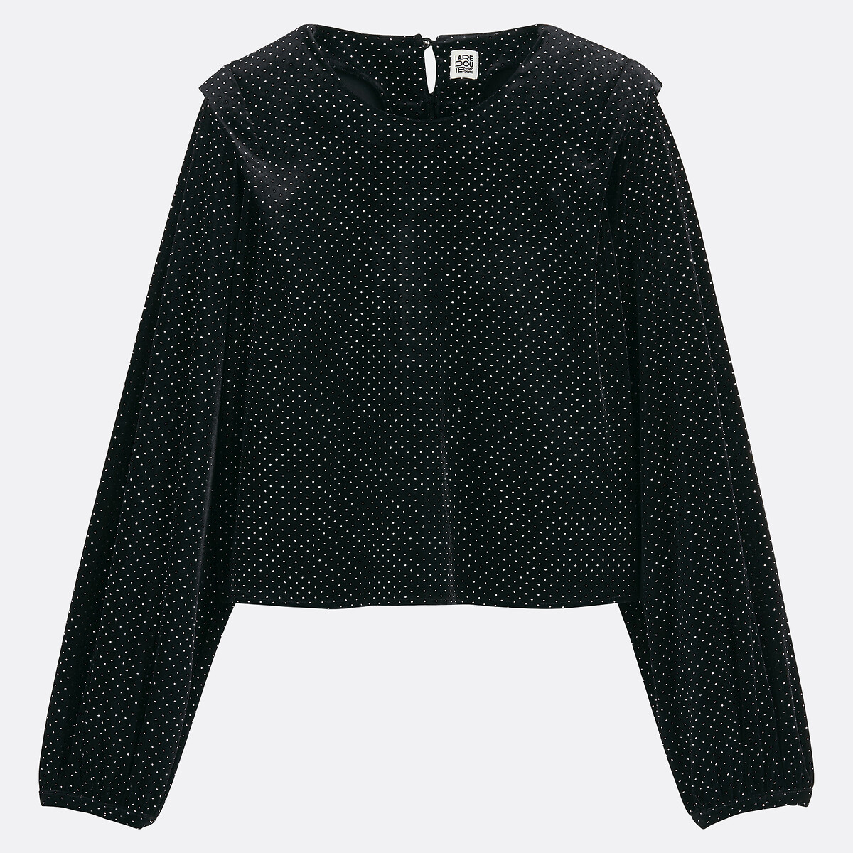 Studded Long Sleeve Shirt black, LA REDOUTE COLLECTIONS