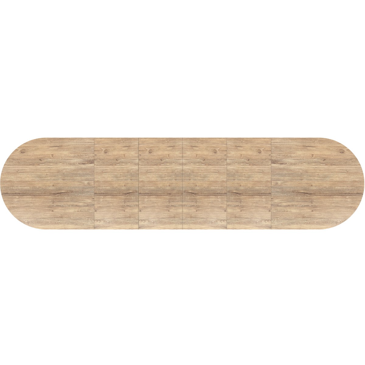 Table à manger ovale extensible 8/16 couverts effet bois - DOURO bois, HOMIFAB