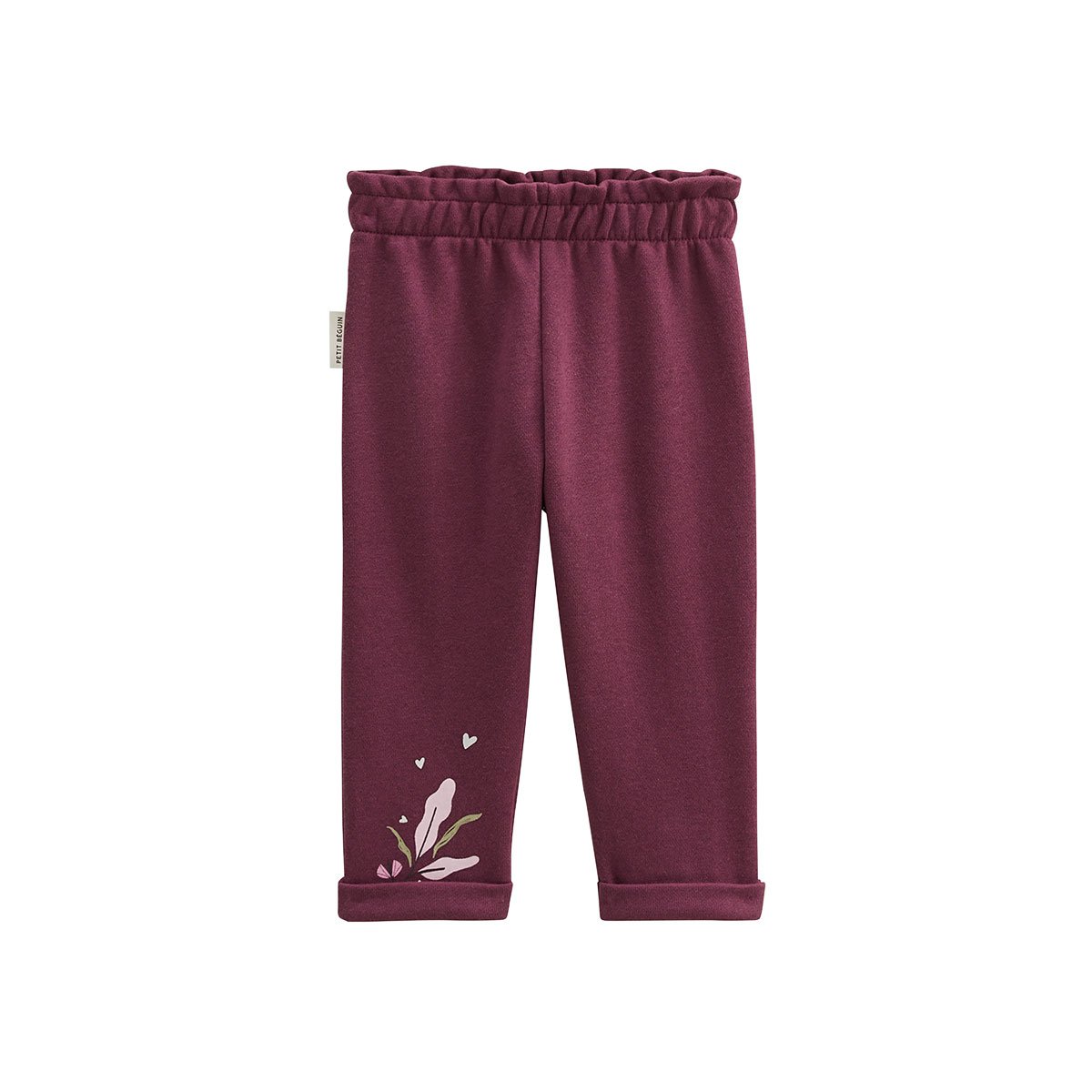 Pantalon enfant en molleton Mila rose, PETIT BEGUIN