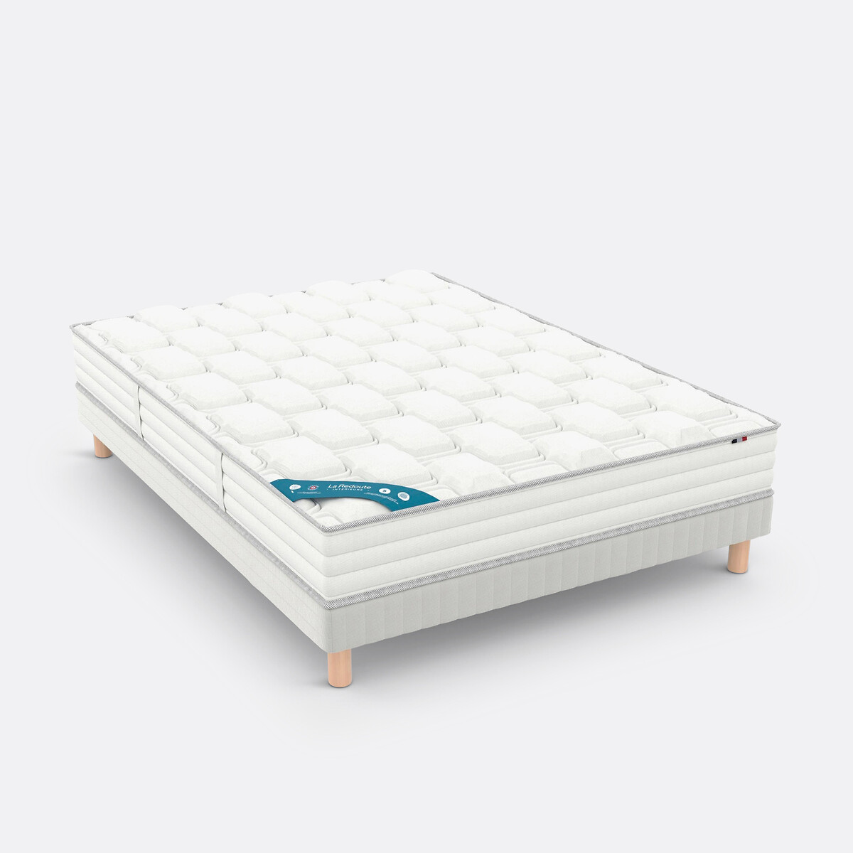 Matelas 580 ressorts, 5 zones, soutien ferme, accueil enveloppant blanc, LA REDOUTE INTERIEURS