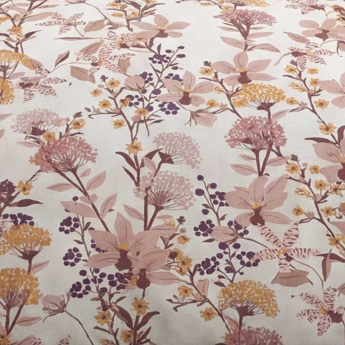 Parure de lit imprimé Floral SUNSHINE ESMEE rose, TODAY