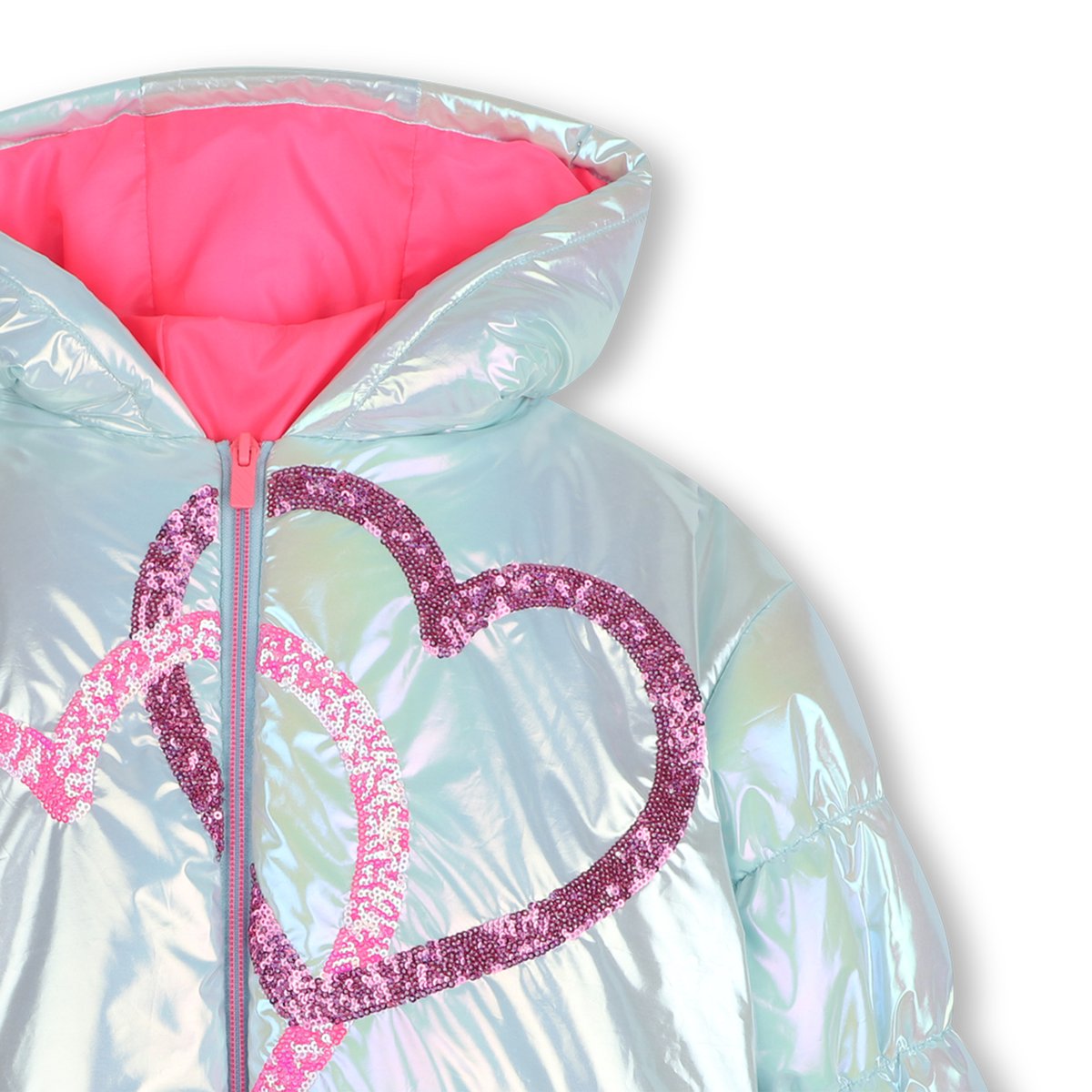 Doudoune à capuche mineral blue, BILLIEBLUSH