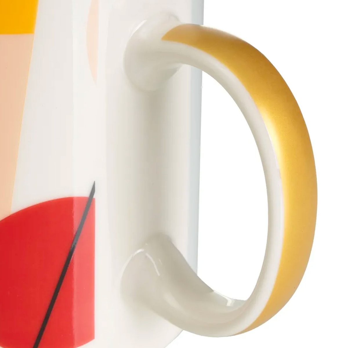 Set de 3 mugs en céramique design abstrait 340ml multicolore, WADIGA