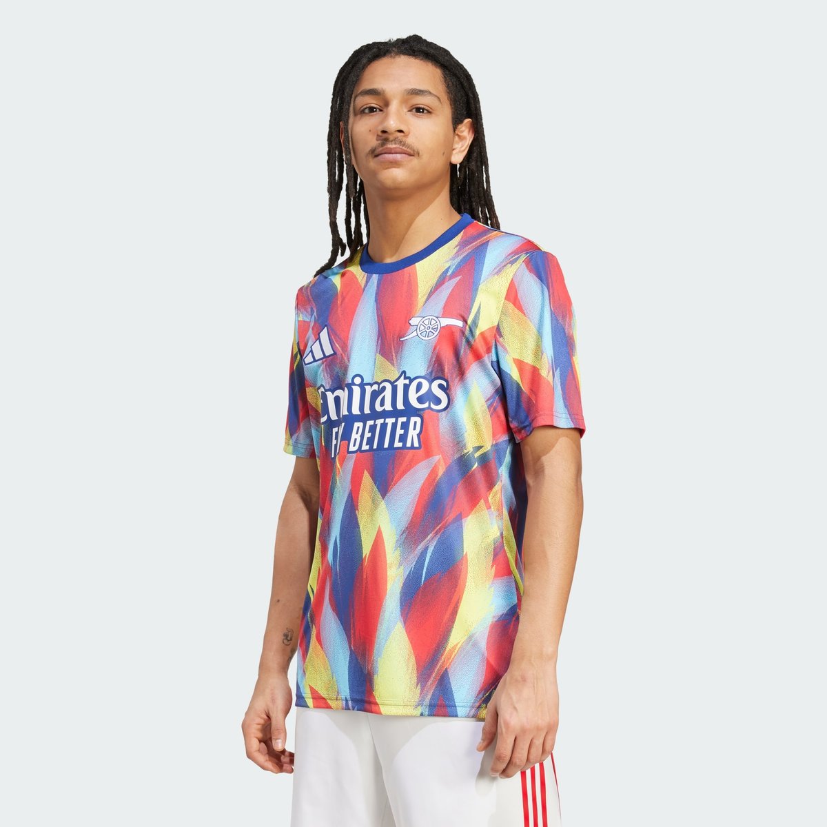 Maillot D'échauffement Arsenal 25/26 Maillot D'échauffement Arsenal 25/26 victory blue / pure ruby / bright yellow / bright cyan, adidas Performance