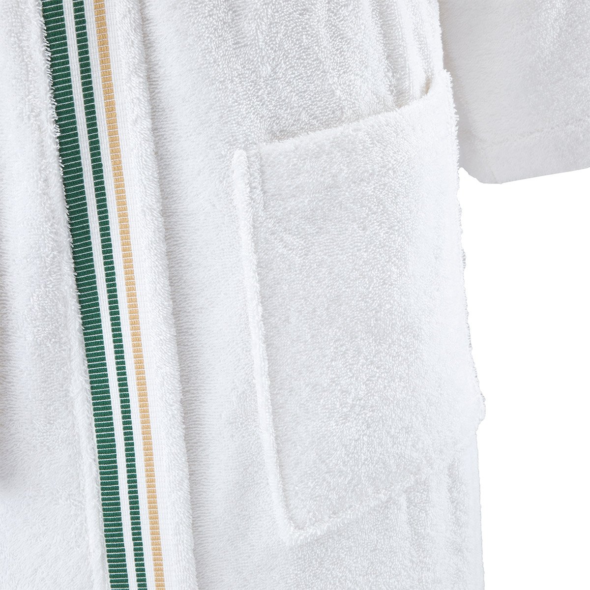 Peignoir de bain en coton, L SCORE blanc, LACOSTE HOME