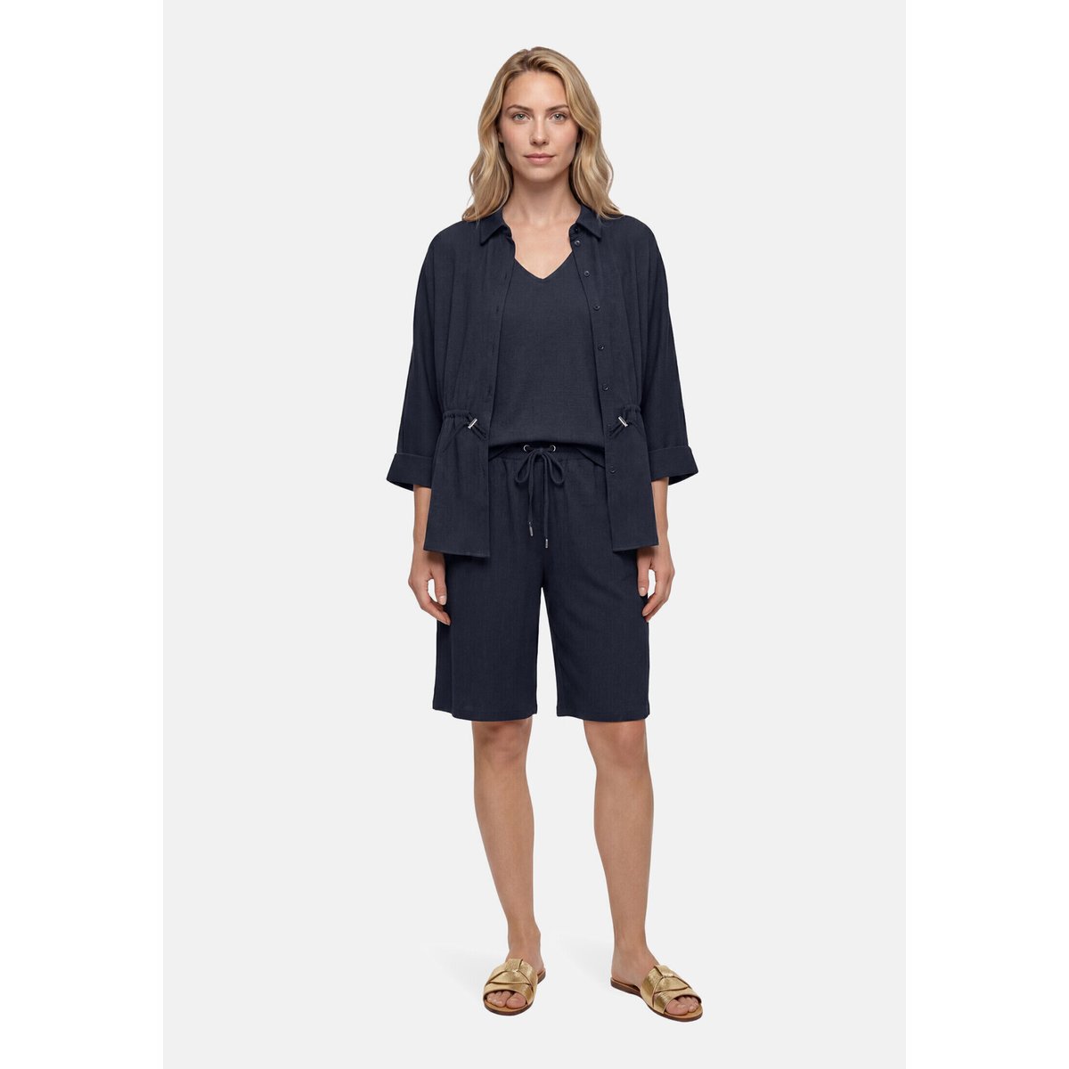Pantalon d'été à taille élastique dark sky, BETTY BARCLAY