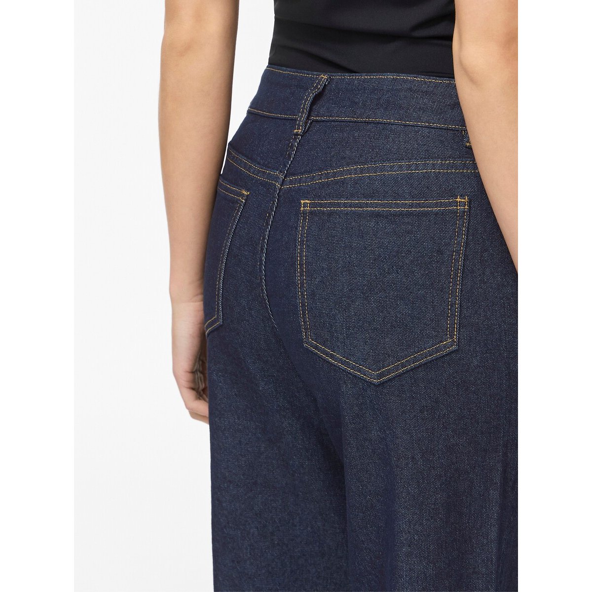 Jean large avec poches plaquées denim dark blue, VILA