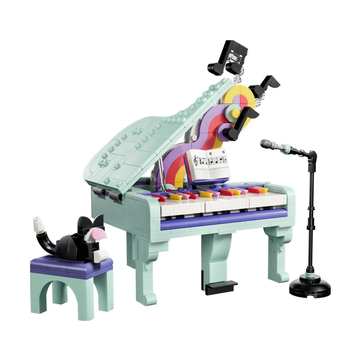 Creator 3 en1 Décoration musicale piano et chat multicolore, LEGO