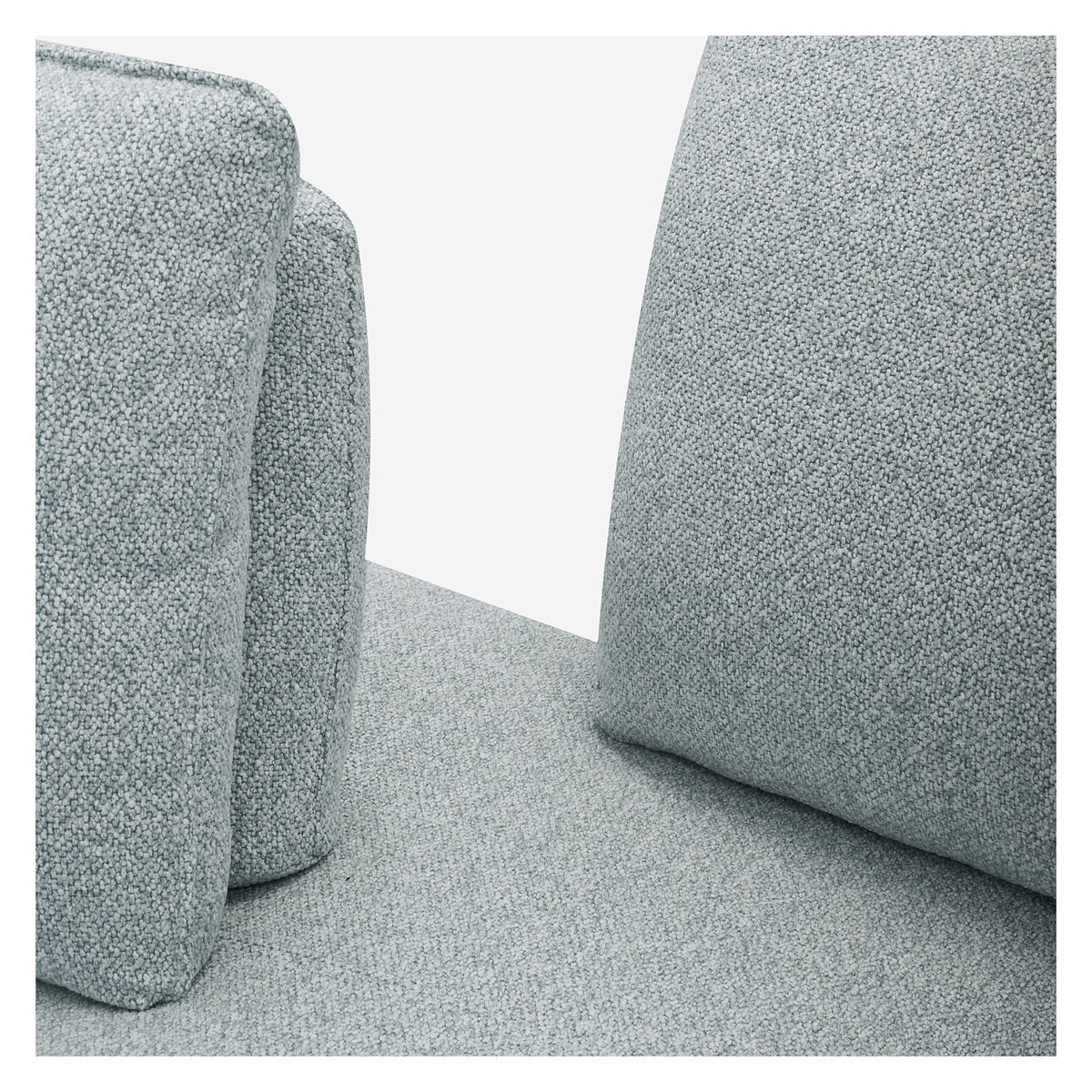 Canapé en tissu texturé avec dossier avance-recule VILOBI bleu, HABITAT