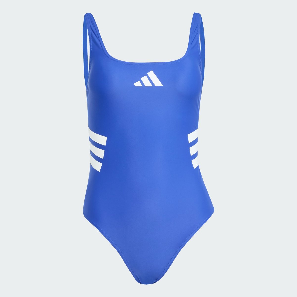 Maillot De Bain Dos En U 3 Bandes Maillot De Bain Dos En U 3 Bandes semi lucid blue / white, ADIDAS SPORTSWEAR